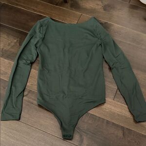 nuuds Forest Green Long Sleeve Bodysuit
